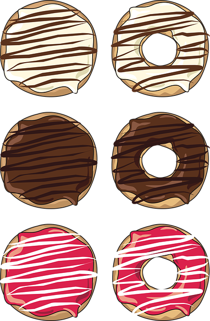 Zeichnung bunte Donuts klein