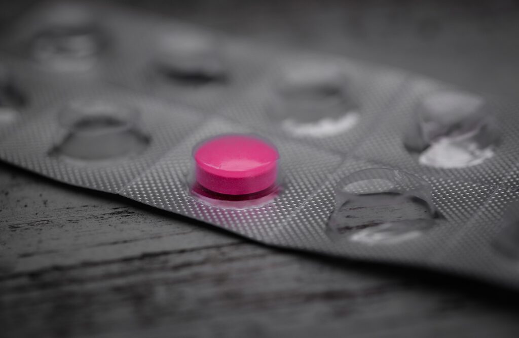 pinke Pille im Blister